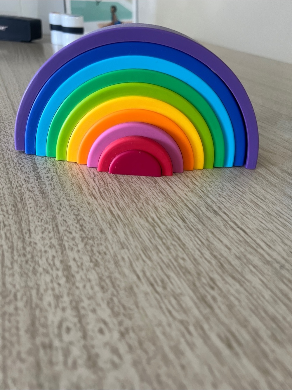 Silicone Rainbow Stacking Toy - Multicolor